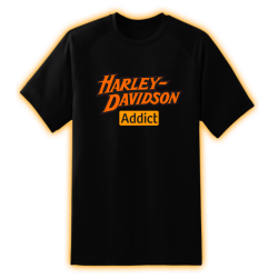 T-shirt Harley Davidson addict